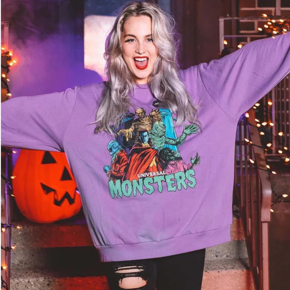 Cakeworthy Universal Monsters Pullover Sweater.